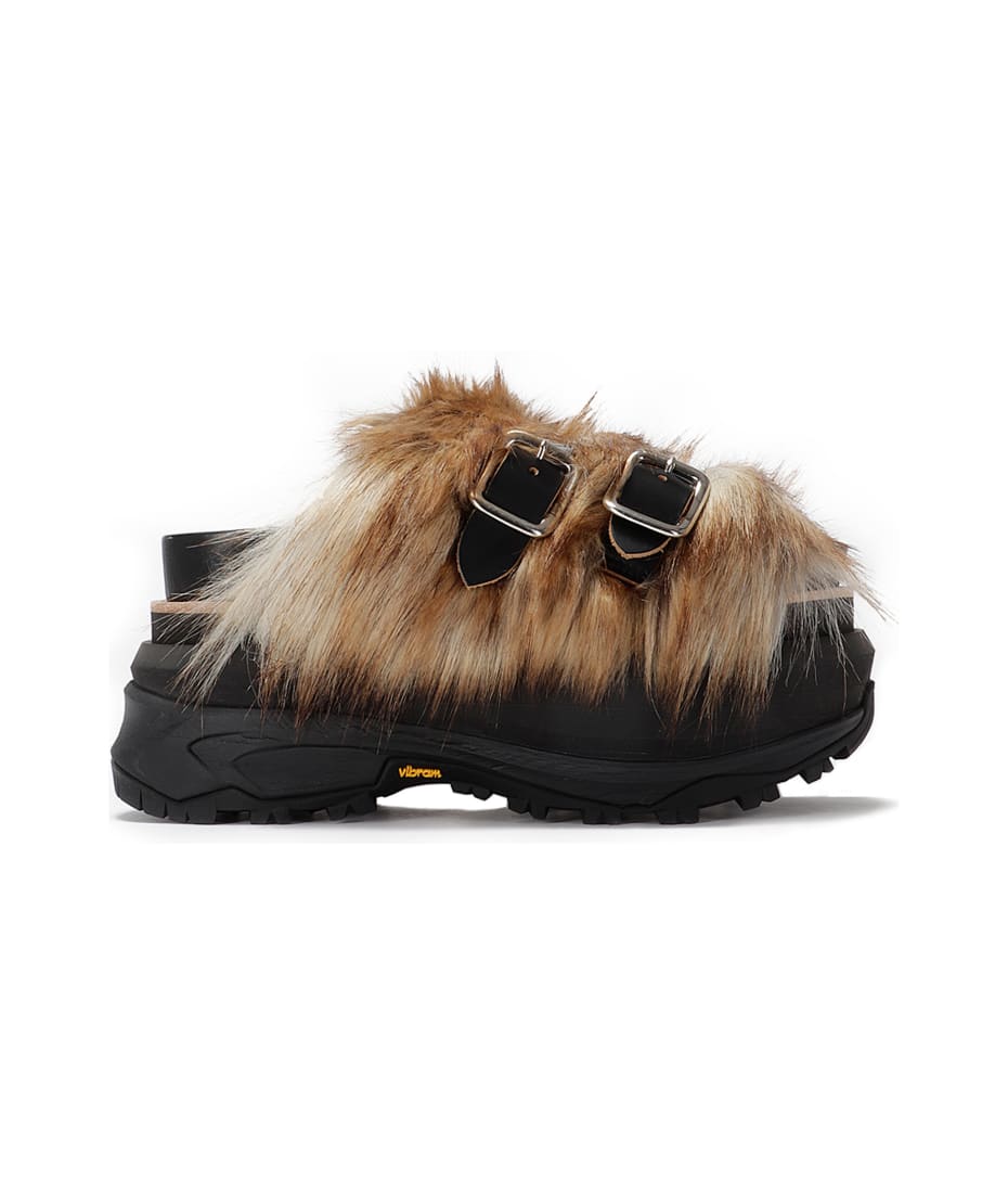 国内より1WEEK【sacai】Faux Fur Sandals Sacai Faux Fur Sandals | italist