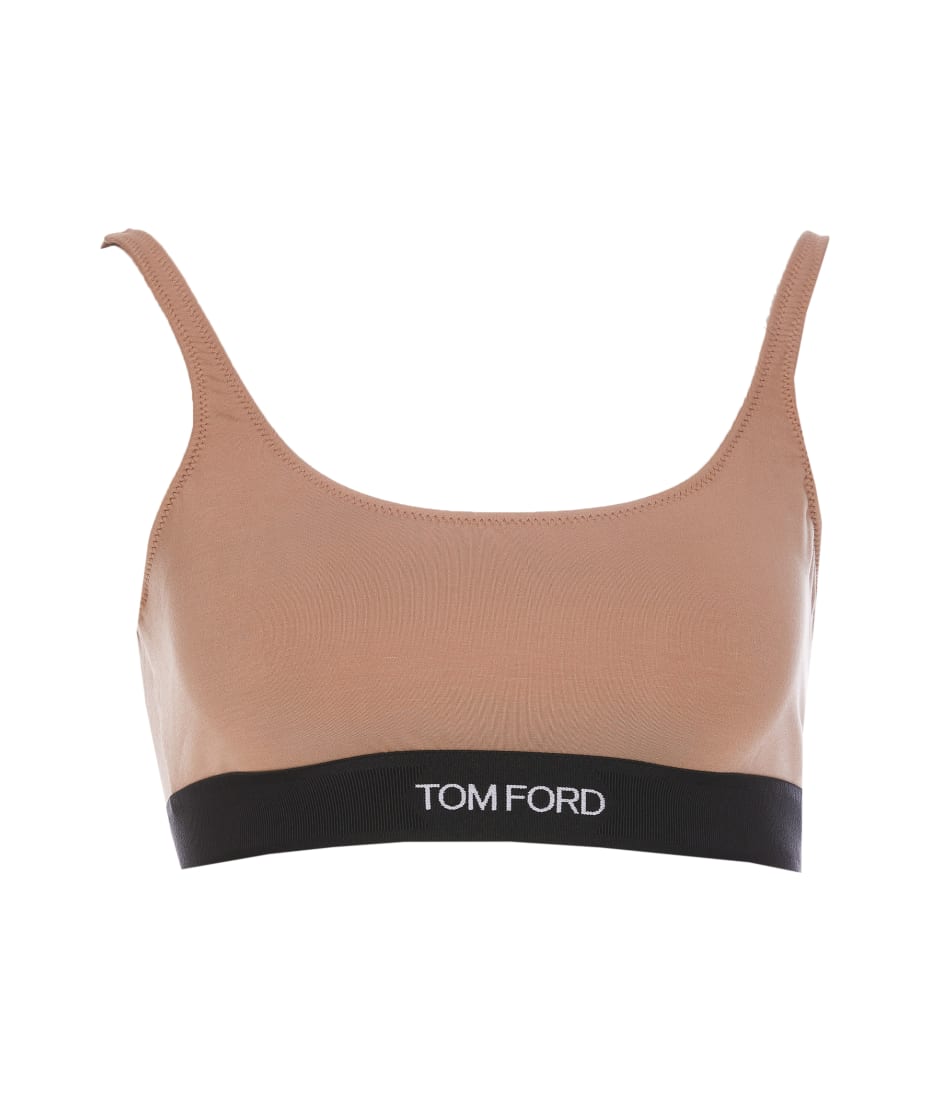 【関税&送料込】Tom Ford Bralette Signature TOM FORD Signature Bralette in White | FWRD