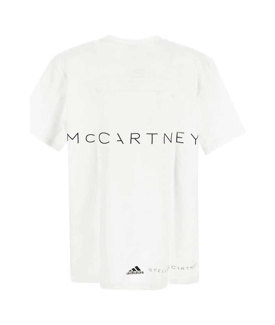 Tシャツ・カットソー Adidas By Stella Mccartney Logo Printed Jersey T-Shirt WMNS) adidas by Stella McCartney Logo T-Shirt 'Blue White