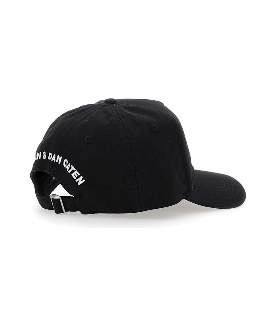 DSQUARED2 ブラック 黒　キャップ 中古・古着通販】DSQUARED2 (ディースクエアード) キャップ