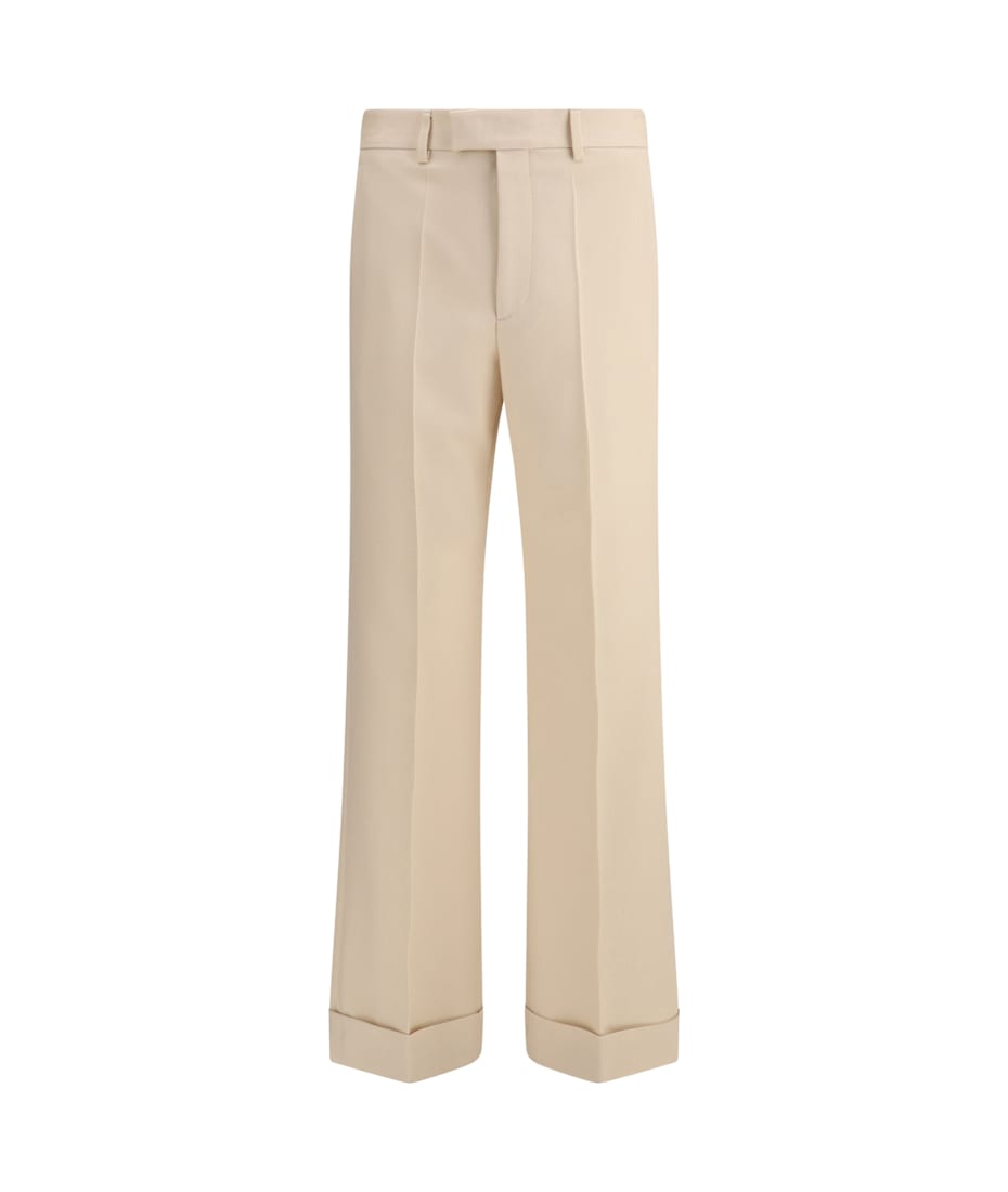 Valentino Cream Gabardine Pant | italist