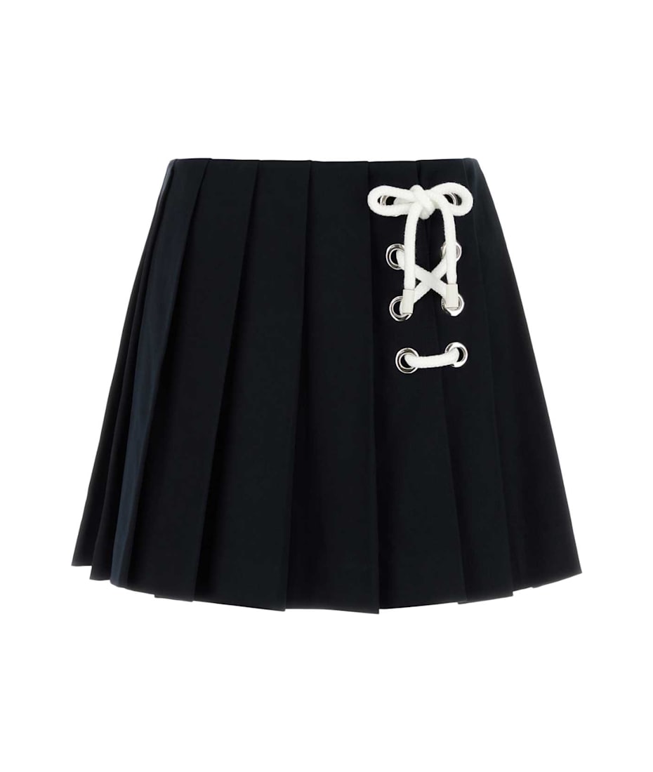ミニスカート PRADA MIDNIGHT BLUE DRILL MINI SKIRT Prada Midnight Blue Drill Mini Skirt | italist