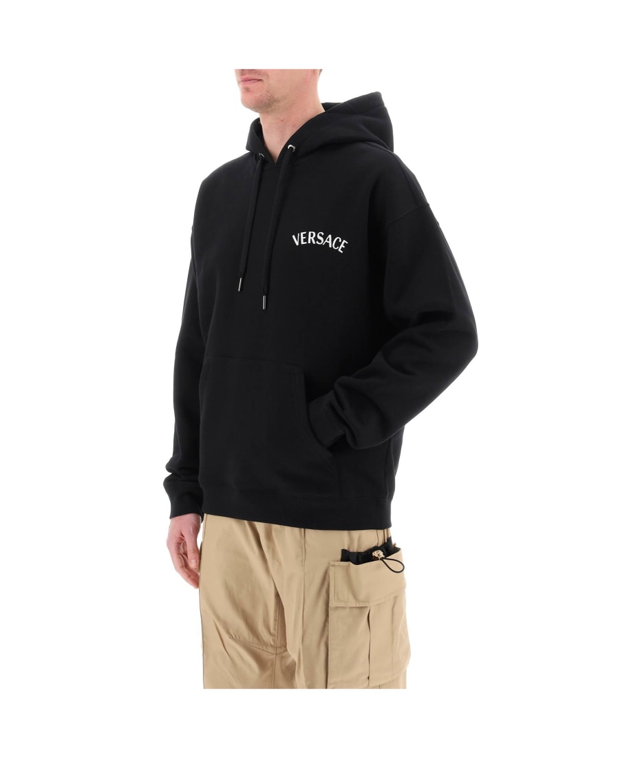 パーカー・フーディ VERSACE Men Hoodies 78GAIC05 CF00CG89 Black Versace Cotton Hoodie | Black | FARFETCH
