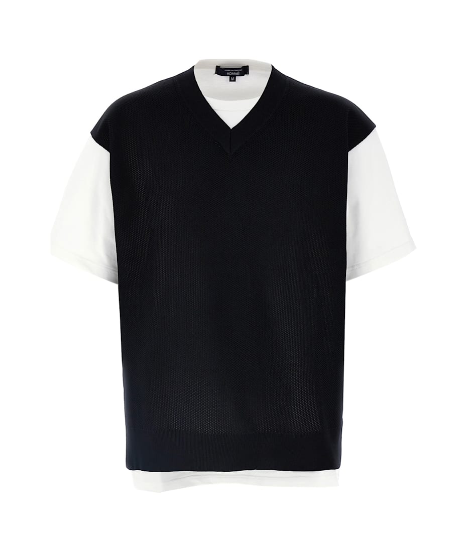 tricot COMME des GARCONS レイヤードTシャツ Comme des Garcons Tricot Black Ruffle Tee – The Curatorial Dept.