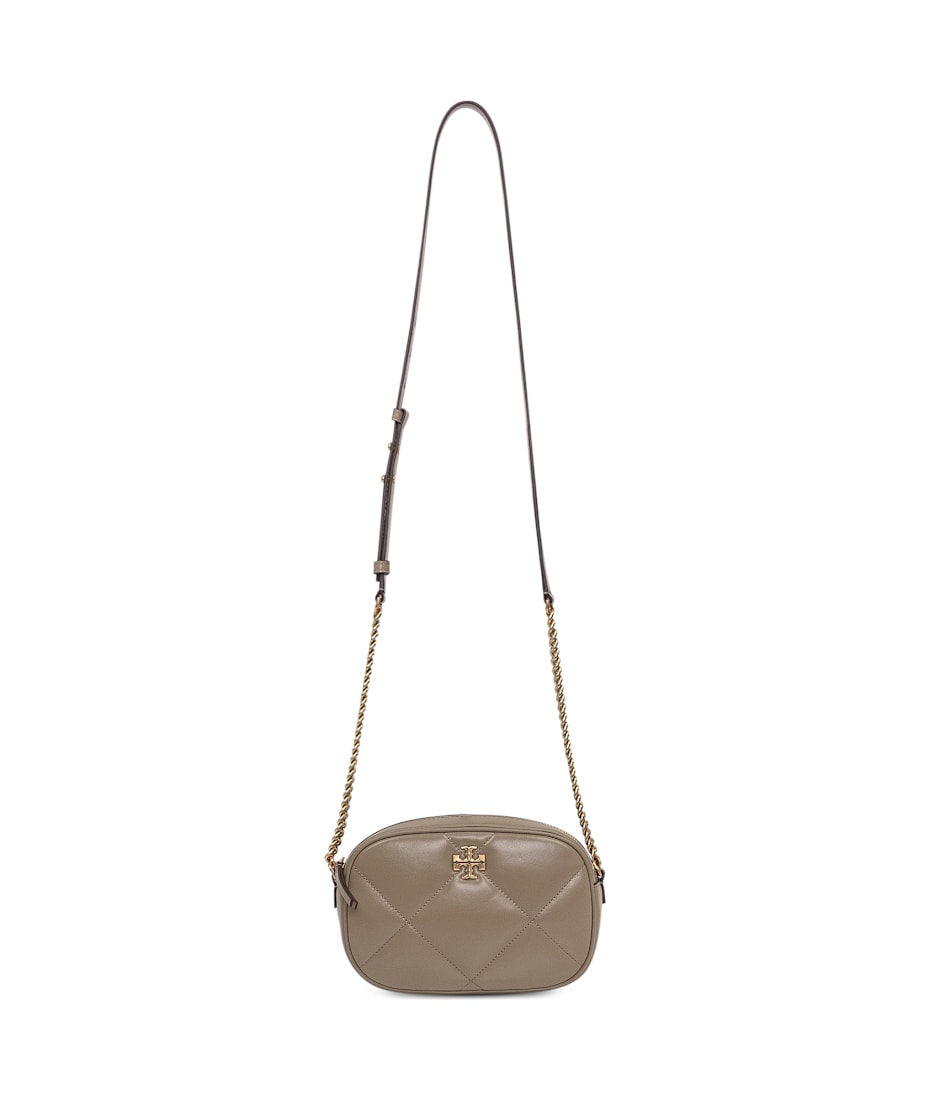ショルダーバッグ・ポシェット TORY BURCH Kira matelasse leather shoulder bag Oak Small Kira Diamond Quilt Shoulder Bag: Women's Handbags
