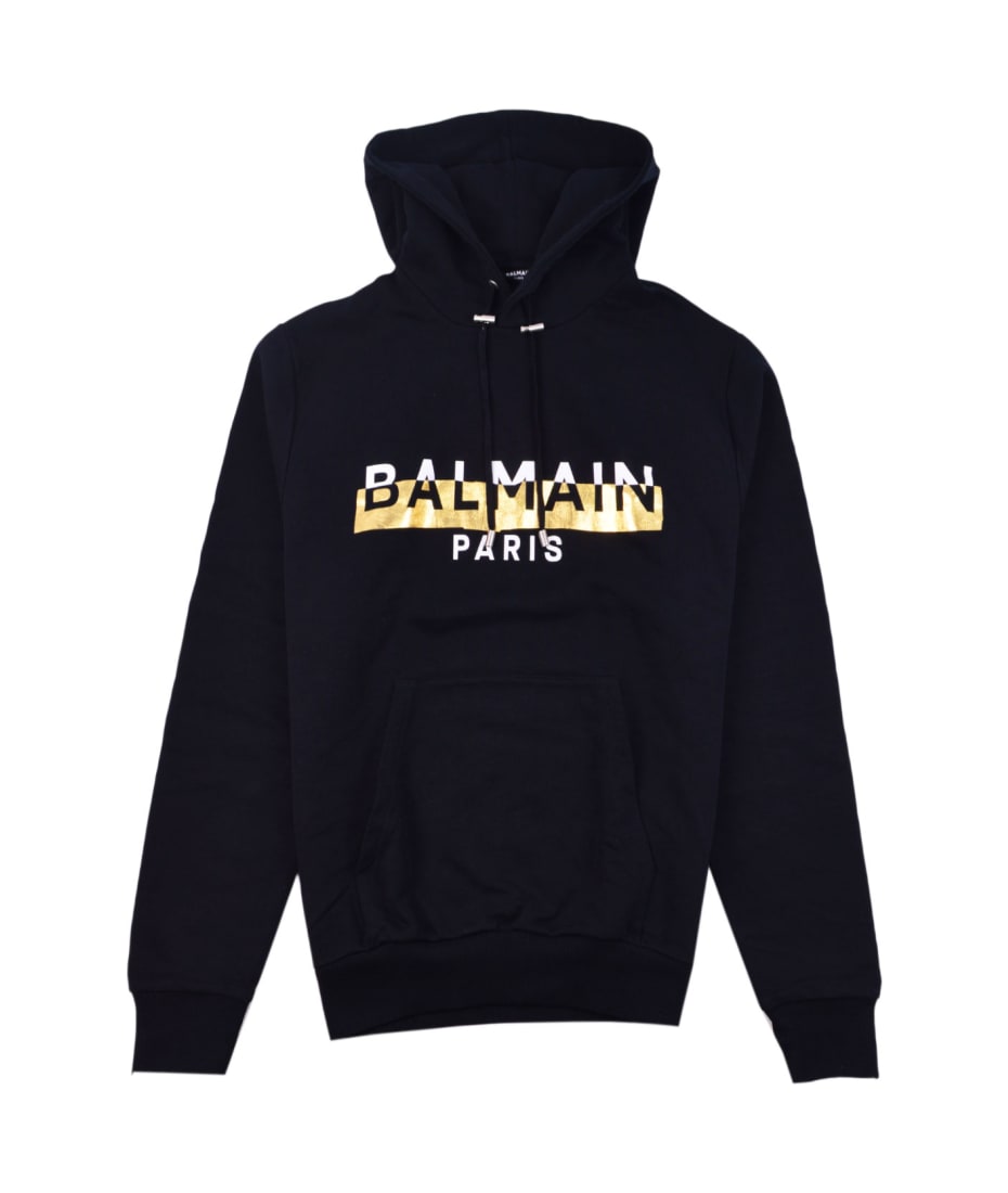 BALMAIN ロゴプリント パーカー Balmain Logo Hooded Sweatshirt | italist