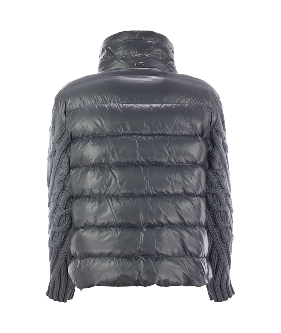 ★関税込★HERNO INFINITY WOOL & ULTRALIGHT NYLON ジャケット SWEATSHIRT IN INFINITY WOOL AND NYLON ULTRALIGHT in