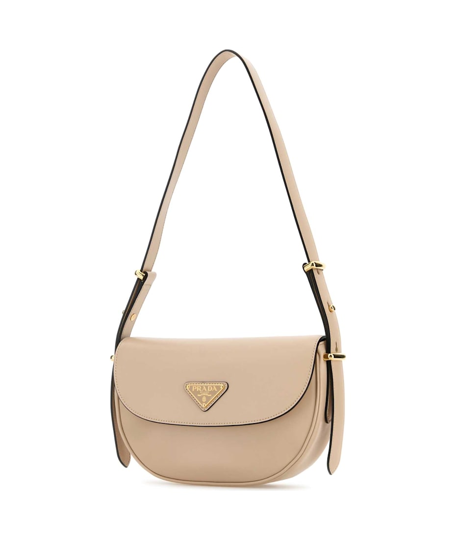 トートバッグ PRADA Light Pink Leather Shoulder Bag Prada Light Pink Saffiano Textured Leather Medium Double