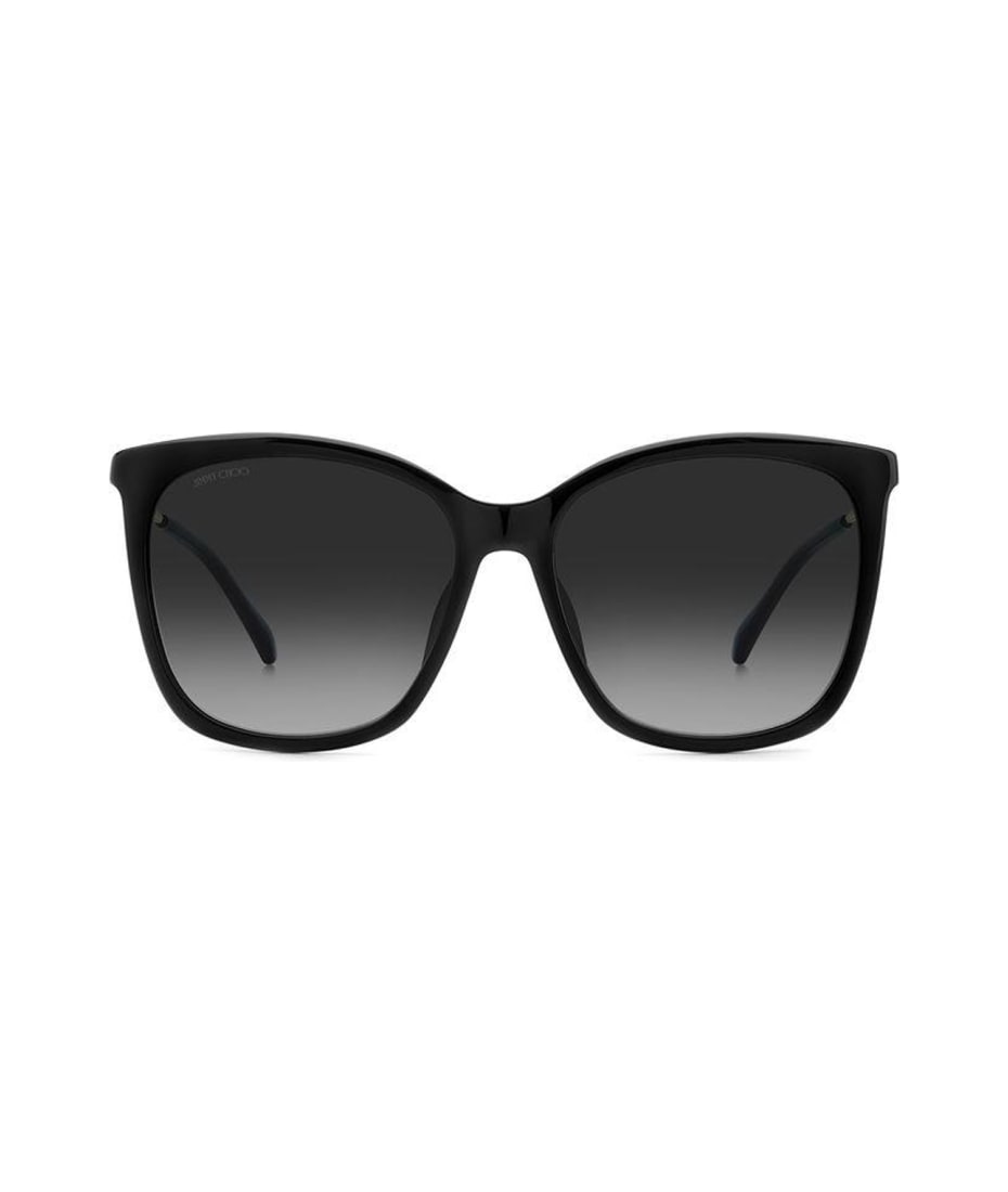 Black Square-Frame Sunglasses with JC Emblem | TOTTA/G/S 56 | Summer  Collection | JIMMY CHOO