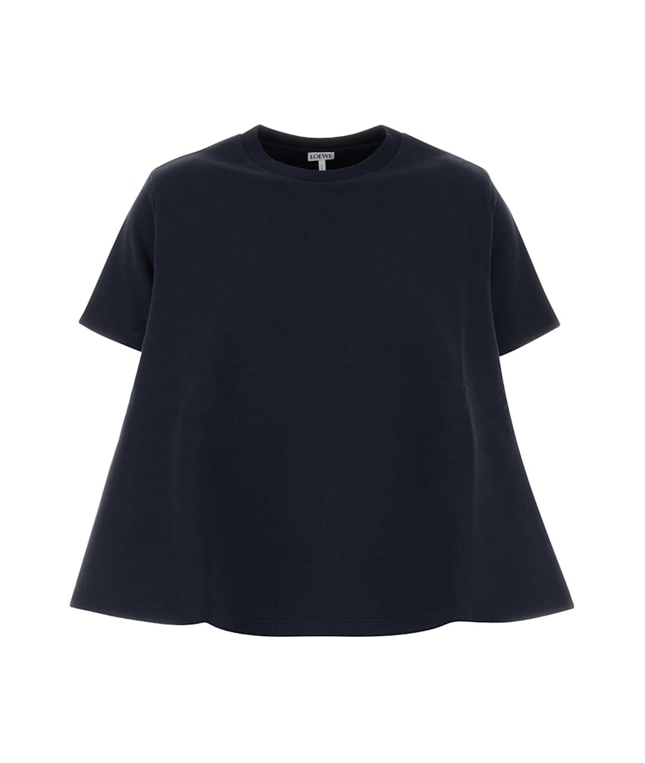 【関税&送料込】Loewe Midnight Blue Cotton Blend T-Shirt Loewe Midnight Blue Cotton Blend T-shirt | italist