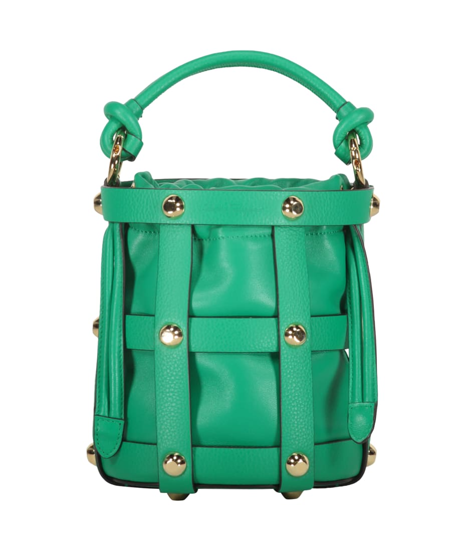 FERRAGAMO Leather bucket bag with l details フェラガモ Ferragamo Leather Bucket Bag | italist