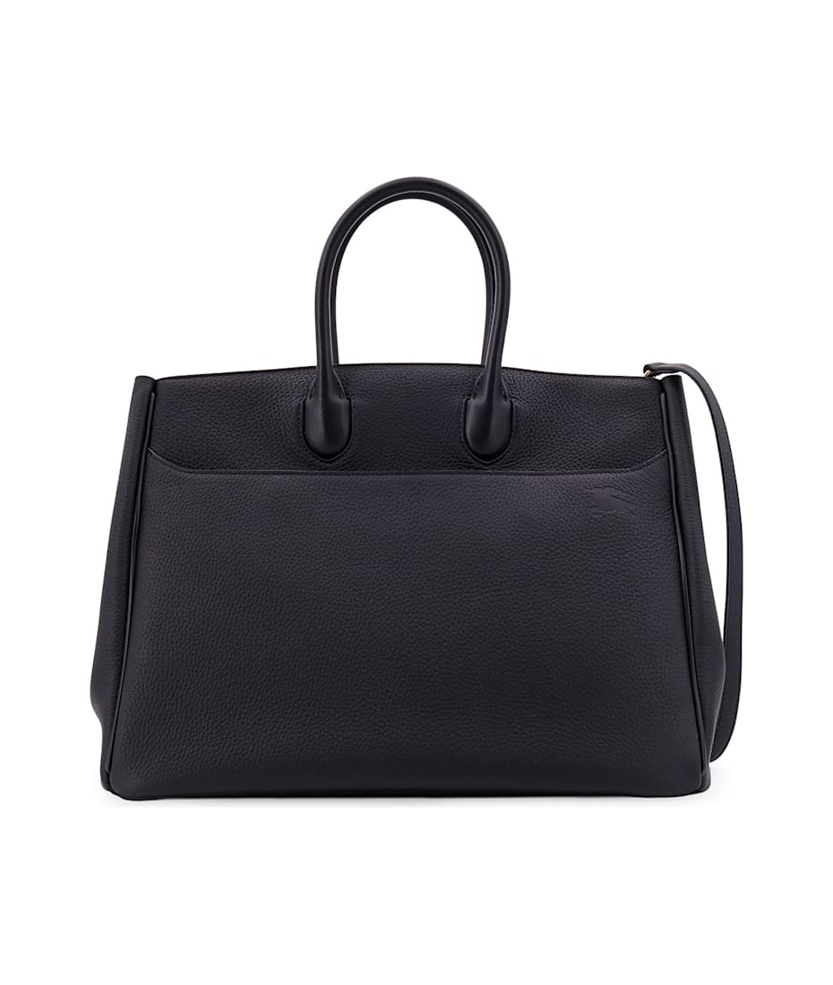 ハンドバッグ Burberry Black Leather Medium Rocking Horse Handbag Burberry Medium 'rocking Horse' Black Leather Bag | italist