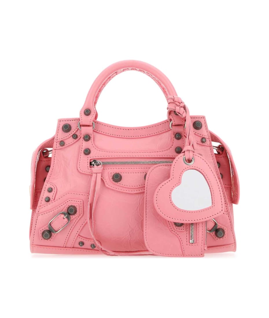 ハンドバッグ Balenciaga Pink Nappa Leather Neo Cagole Tot Balenciaga - Neo Cagole leather bag Pink - The Corner