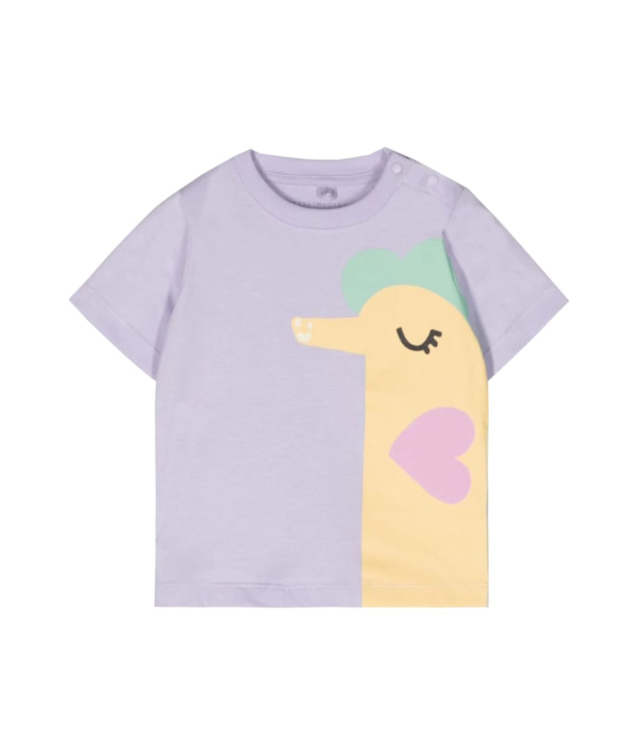 Stella McCartney Kids Cotton T-shirt - Violet