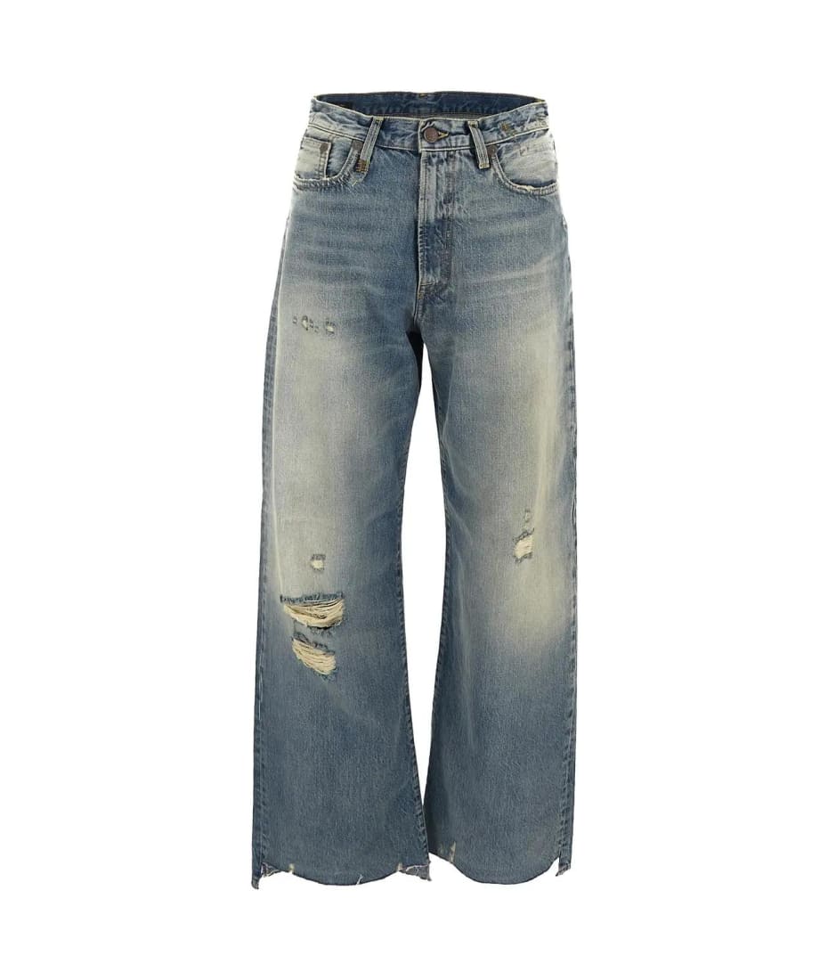 R13 D arcy Loose Jean With Rips italist