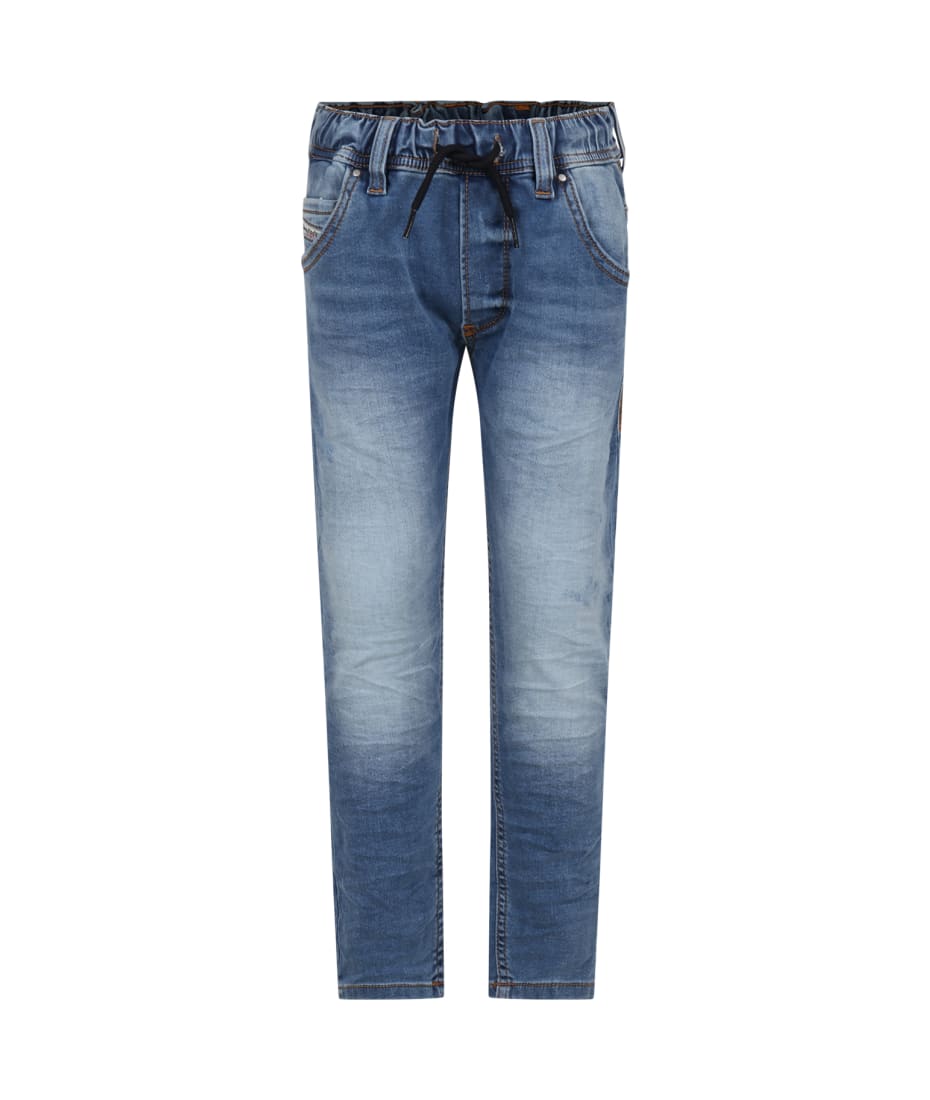 Boys elasticated jeans fashion