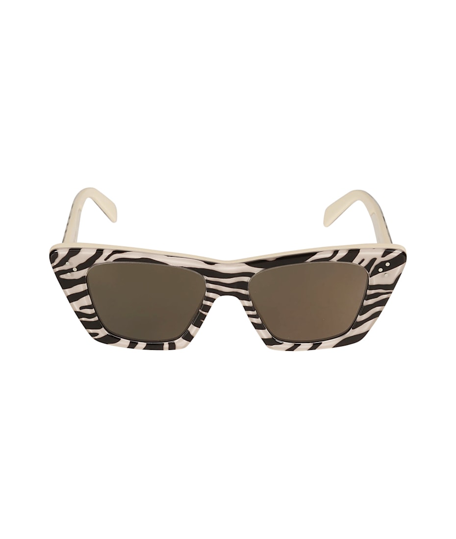 Celine Zebra Print Cat-eye Square Sunglasses italist, ALWAYS