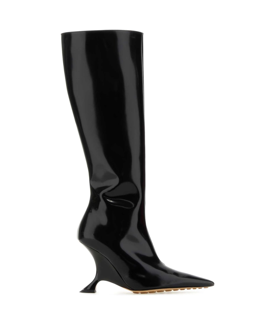 Bottega Veneta Black Leather Rocket Boots | italist, ALWAYS