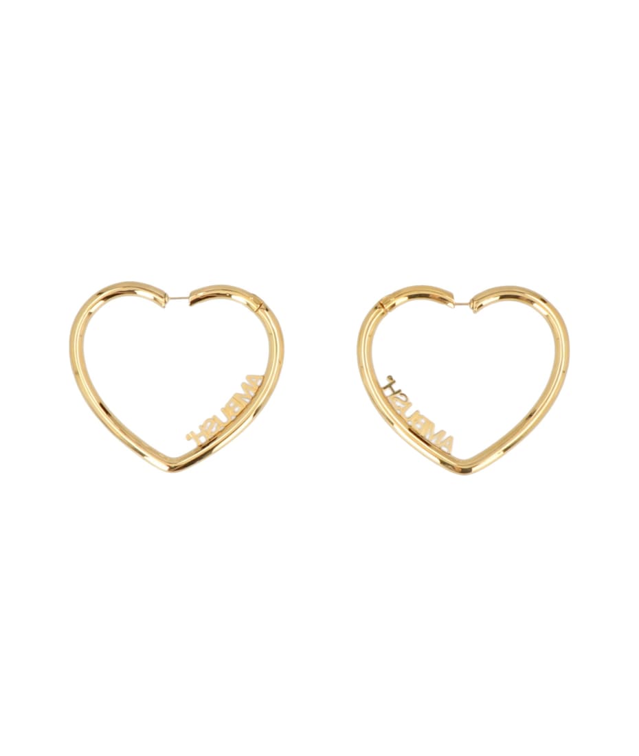 AMBUSH 'heart Hoop' Earrings - Gold