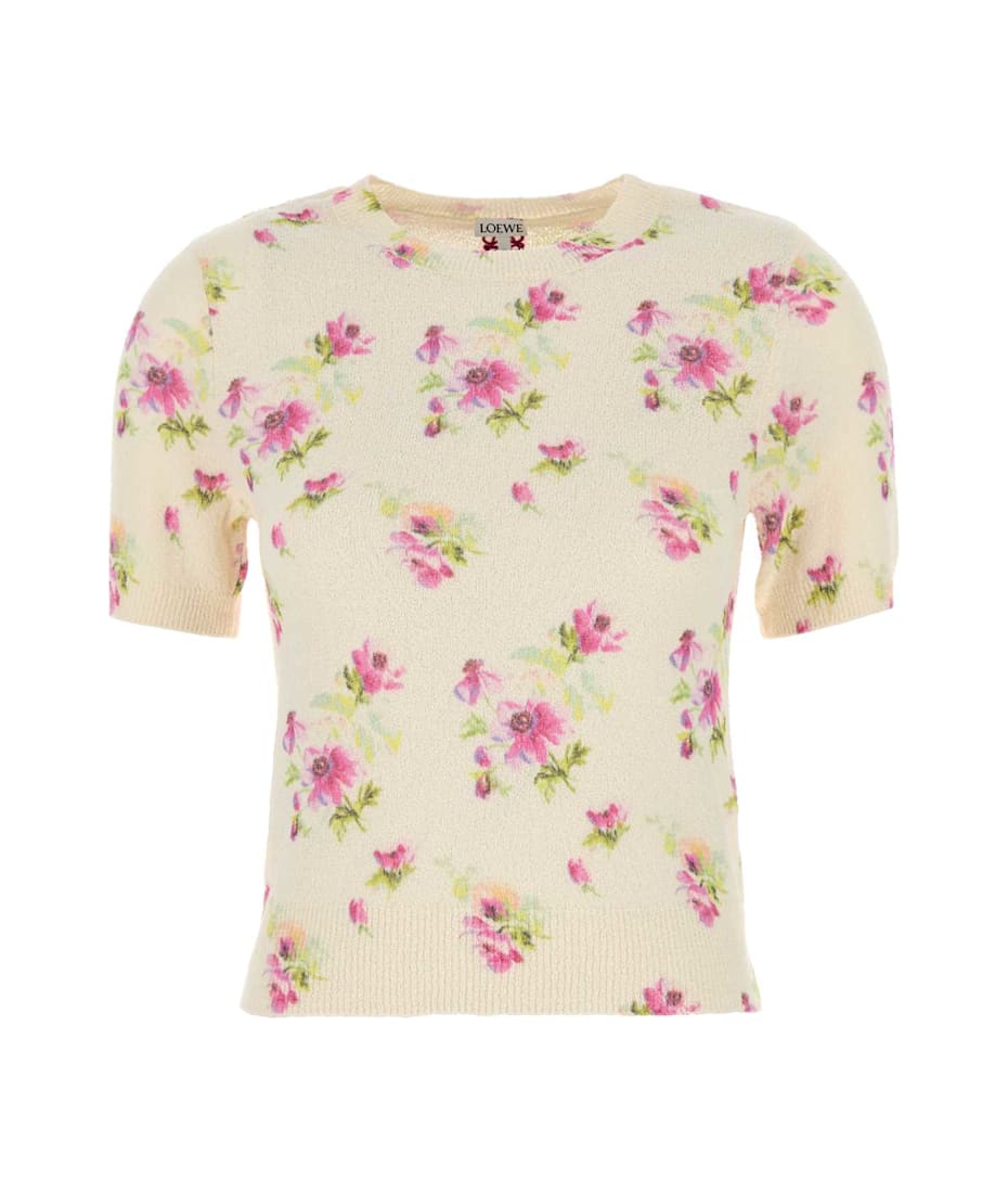 Tシャツ・カットソー LOEWE Embroidered Cotton Blend Sweater Loewe Embroidered Cotton Blend Sweater | italist