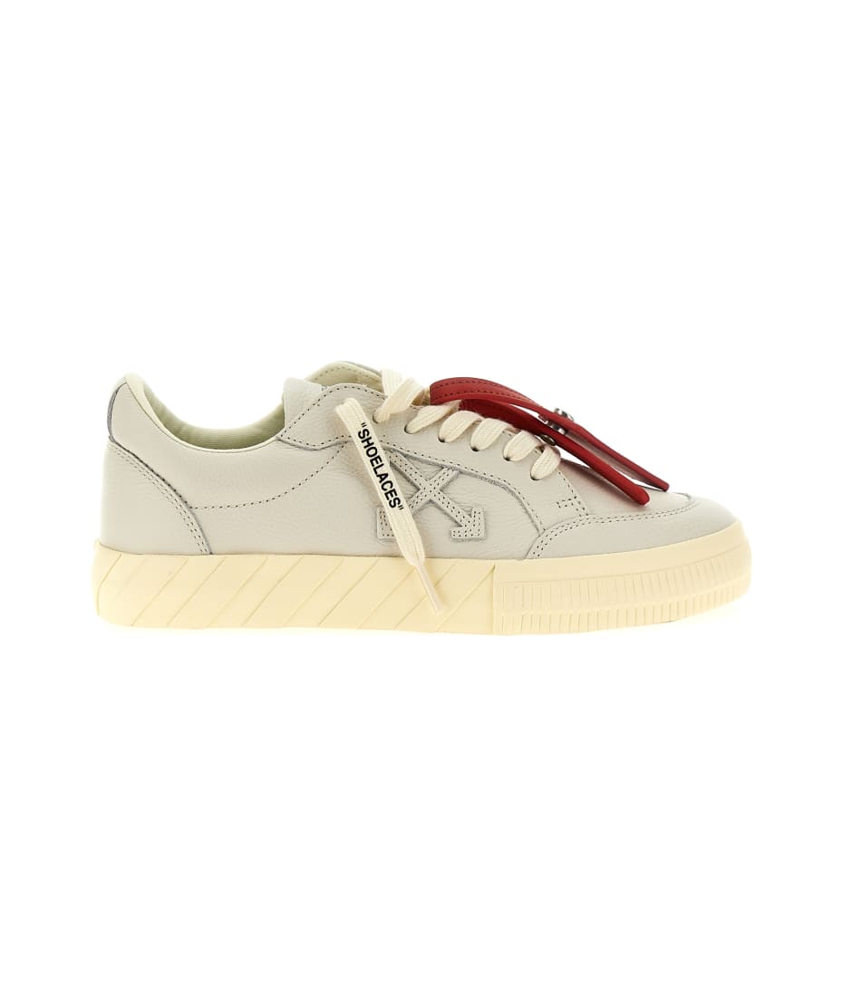 Off-White Low Vulcanized Leather Sneakers