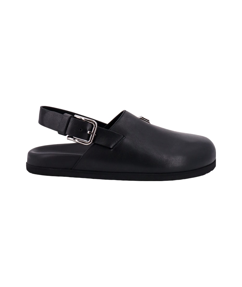 Dolce & Gabbana Leather Mules ローファー＆デッキシューズ-