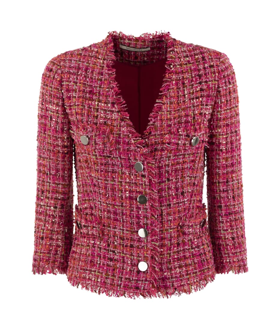 ボトムスその他 Tagliatore Tweed Blazer With Lame Details Tagliatore Dharma - Tweed Jacket | italist