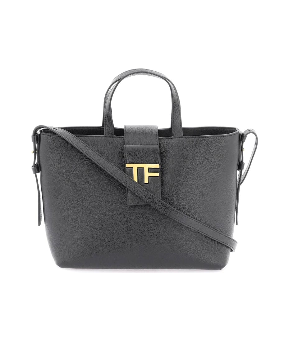 Tom Ford GRAIN LEATHER TF CHAIN SHOULDER BAG