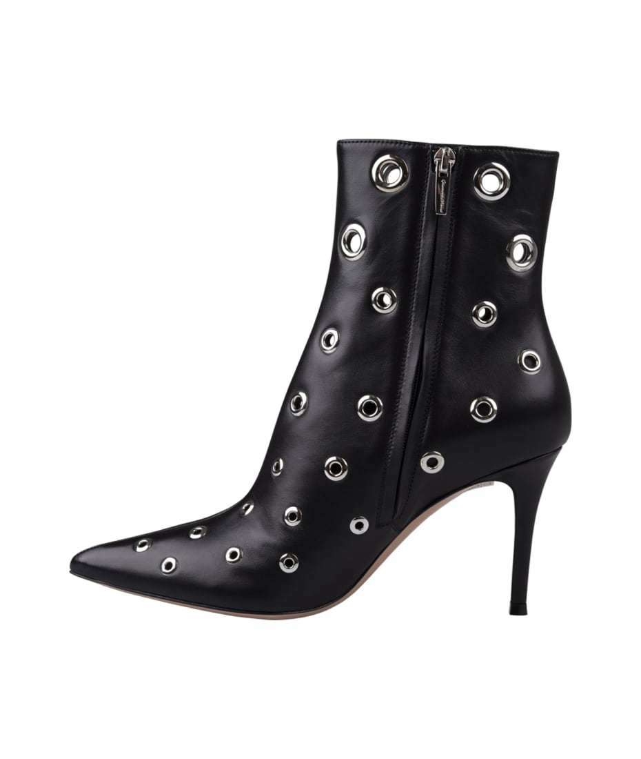 Gianvito Rossi Lydia Bootie 85 Ankle Boots In Black | italist