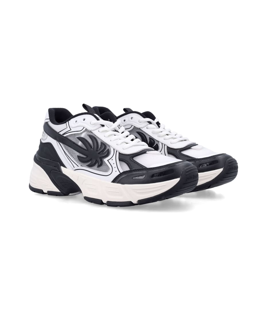 【関税＆送料込み】Palm Angels Pa 4 Leather Sneakers Shoes Palm Angels Men's PA 4 Beige / Red Low Top Sneakers & Trainers