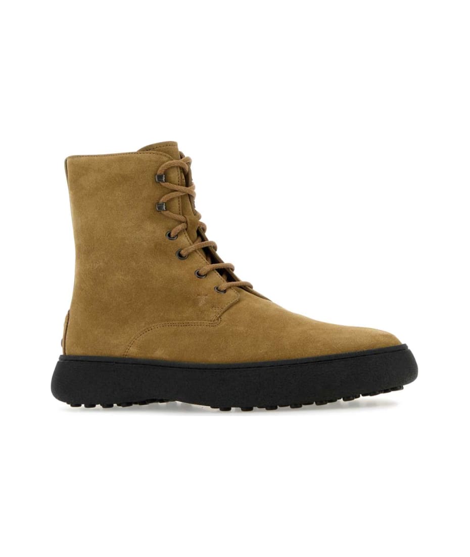 ロングブーツ TOD'S CAMEL SUEDE AND LEATHER BOOTS Tod's Camel Suede And Leather Boots | italist