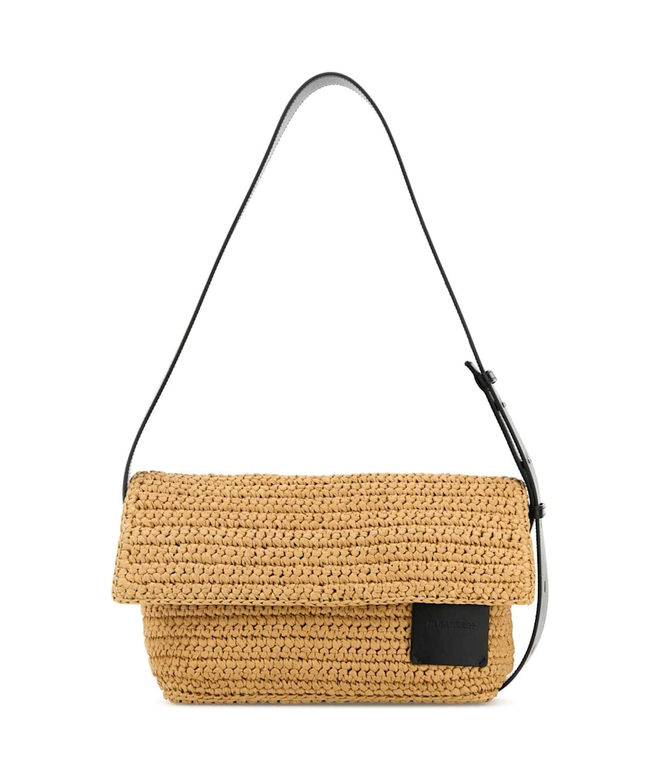 【大人気♪使い勝手抜群♪】Jil Sander Raffia Crossbody Bag Jil Sander Interwoven Raffia Crossbody Bag | White | FARFETCH