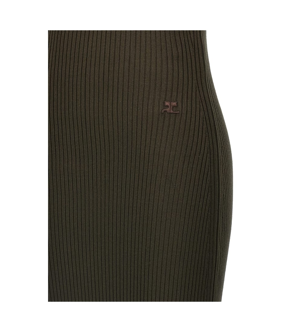 【送料&関税込】CourrA¨ges twist Rib Knit Long Dress Courrèges 'twist Rib Knit Long' Dress | italist