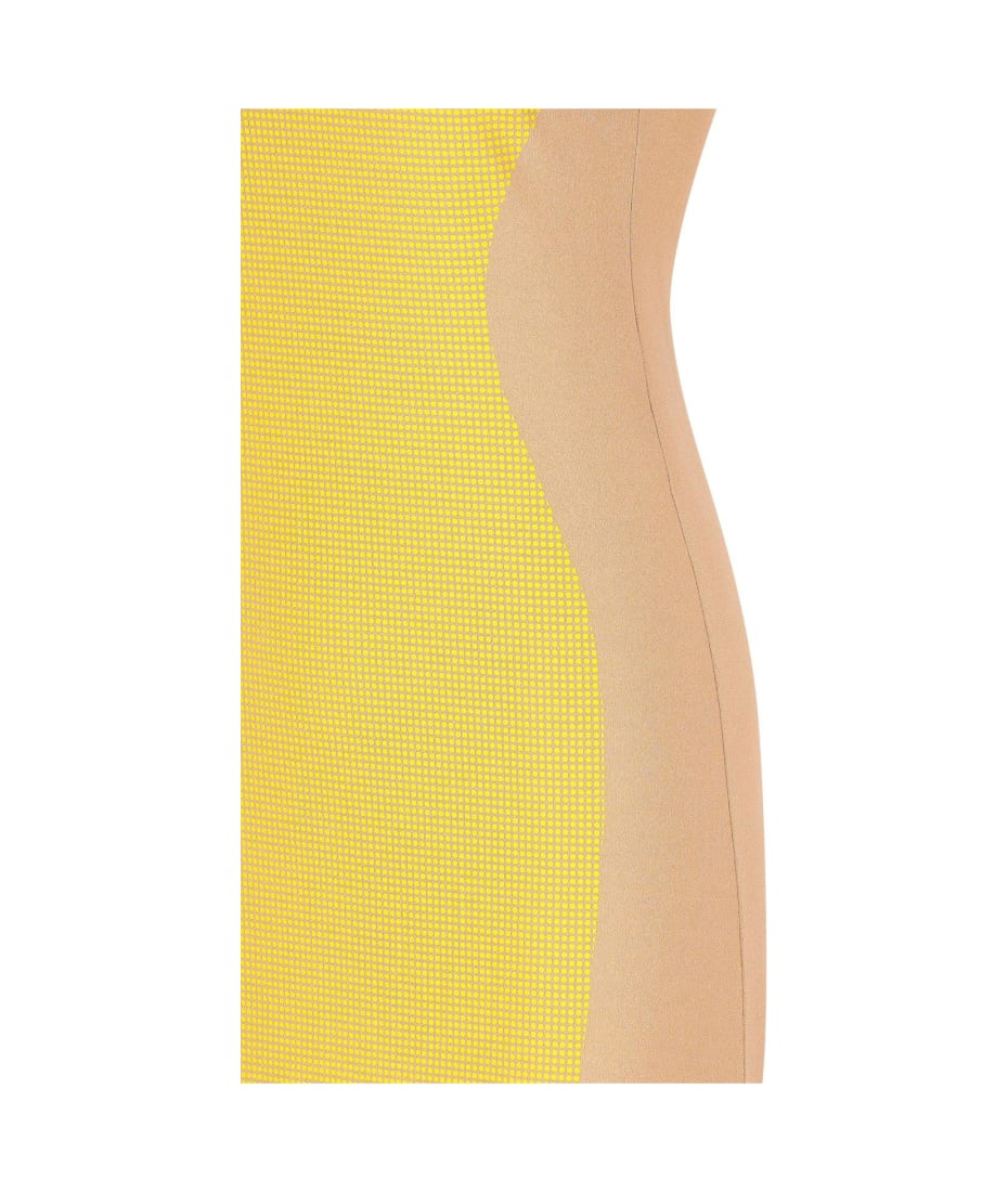 Fendi Sleeveless Colour-block Maxi Dress