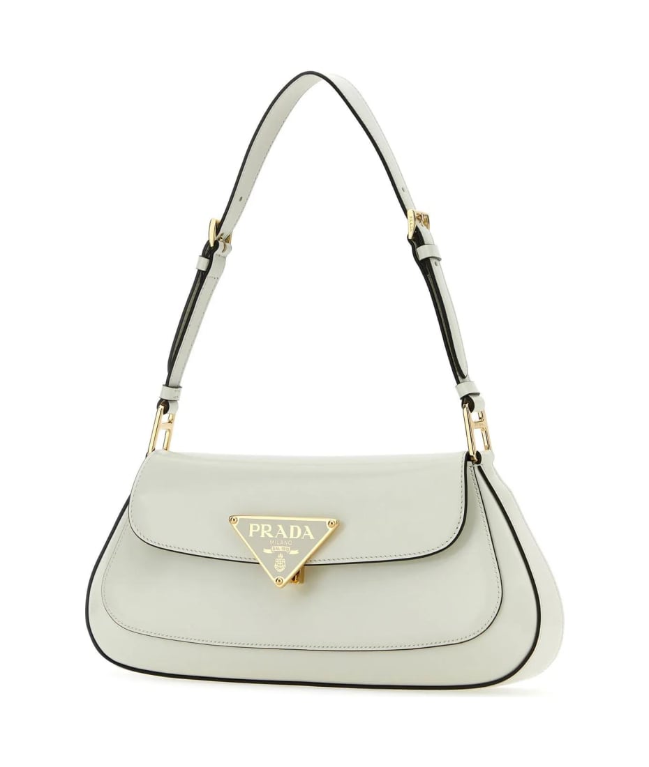 Prada Pattina Shoulder Bag in White