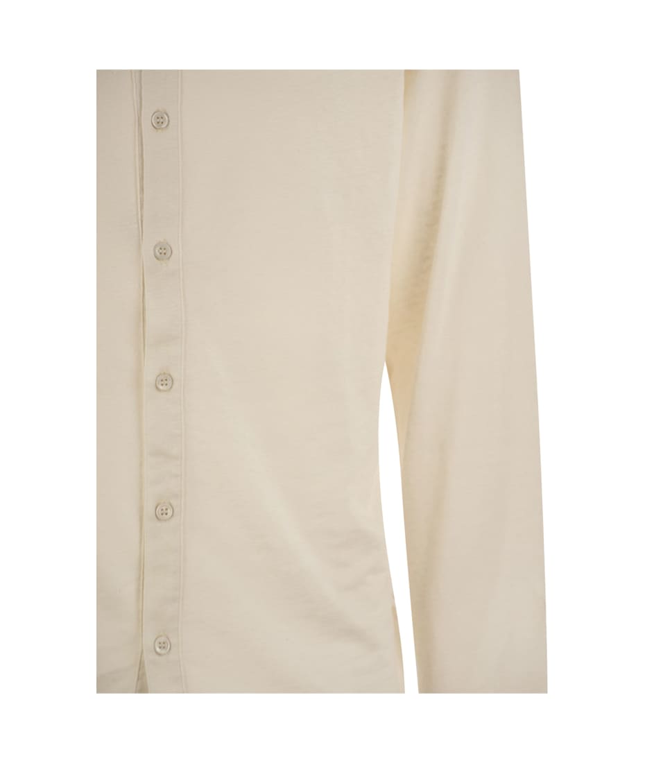 Tシャツ・カットソー MAJESTIC FILATURES Linen long-sleeved shirt (S25M011 003) Majestic Filatures Linen Long-sleeved Shirt | italist