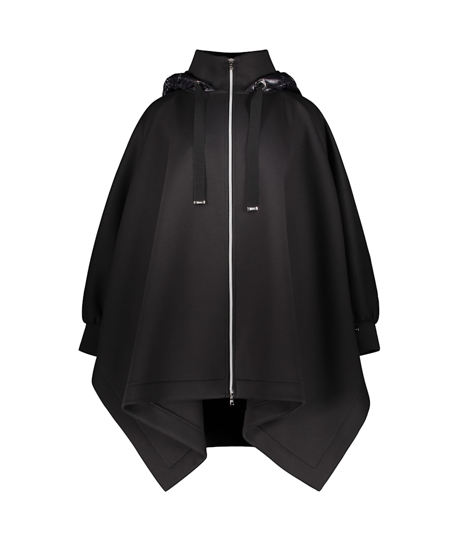 ポンチョ・ケープ Herno Black Hooded Cape Herno Cape With Hood In Black | ModeSens