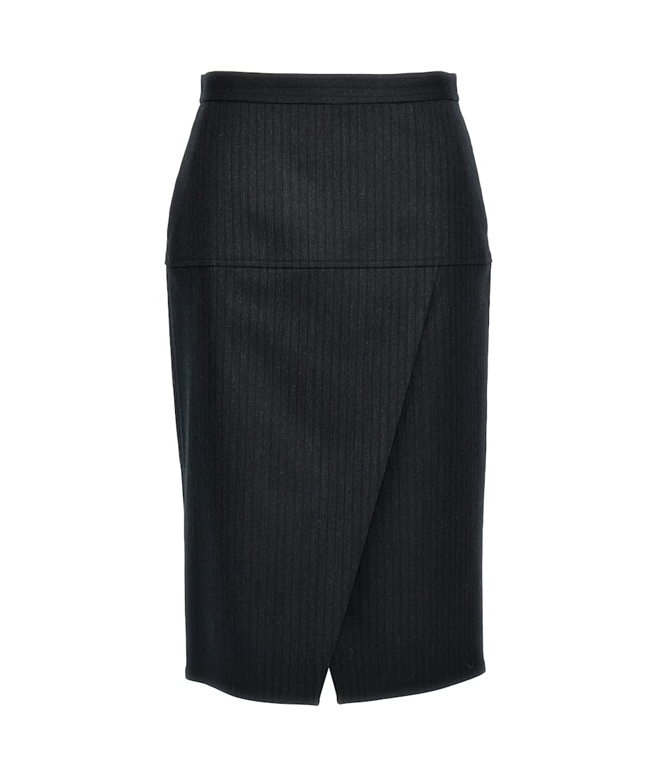 スカート FENDI PINSTRIPED WOOL PENCIL SKIRT Fendi Pinstriped Wool Pencil Skirt | italist