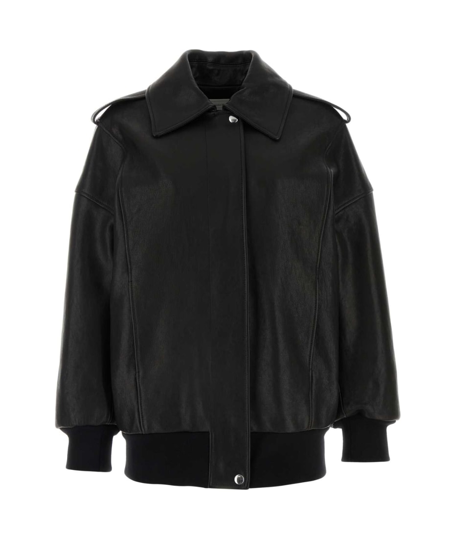 レザージャケット・コート ALEXANDER MCQUEEN BLACK LEATHER OVERSIZE JACKET Alexander McQueen Black Leather Oversize Jacket | italist