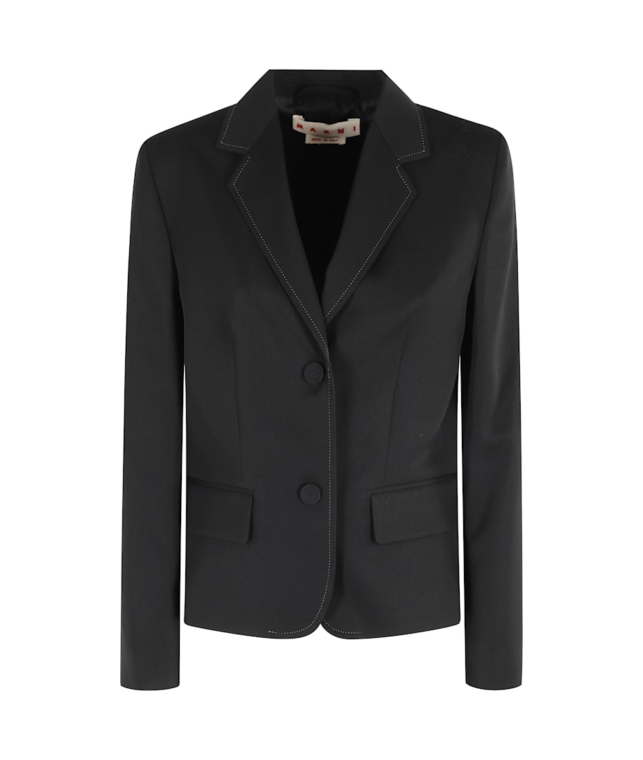 ジャケット MARNI Women Jackets GIMA0283QSUTP787 Black Marni Jacket in Moca & Black | FWRD