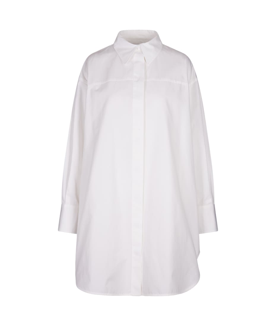 Jil Sander White Poplin Shirt Dress | italist