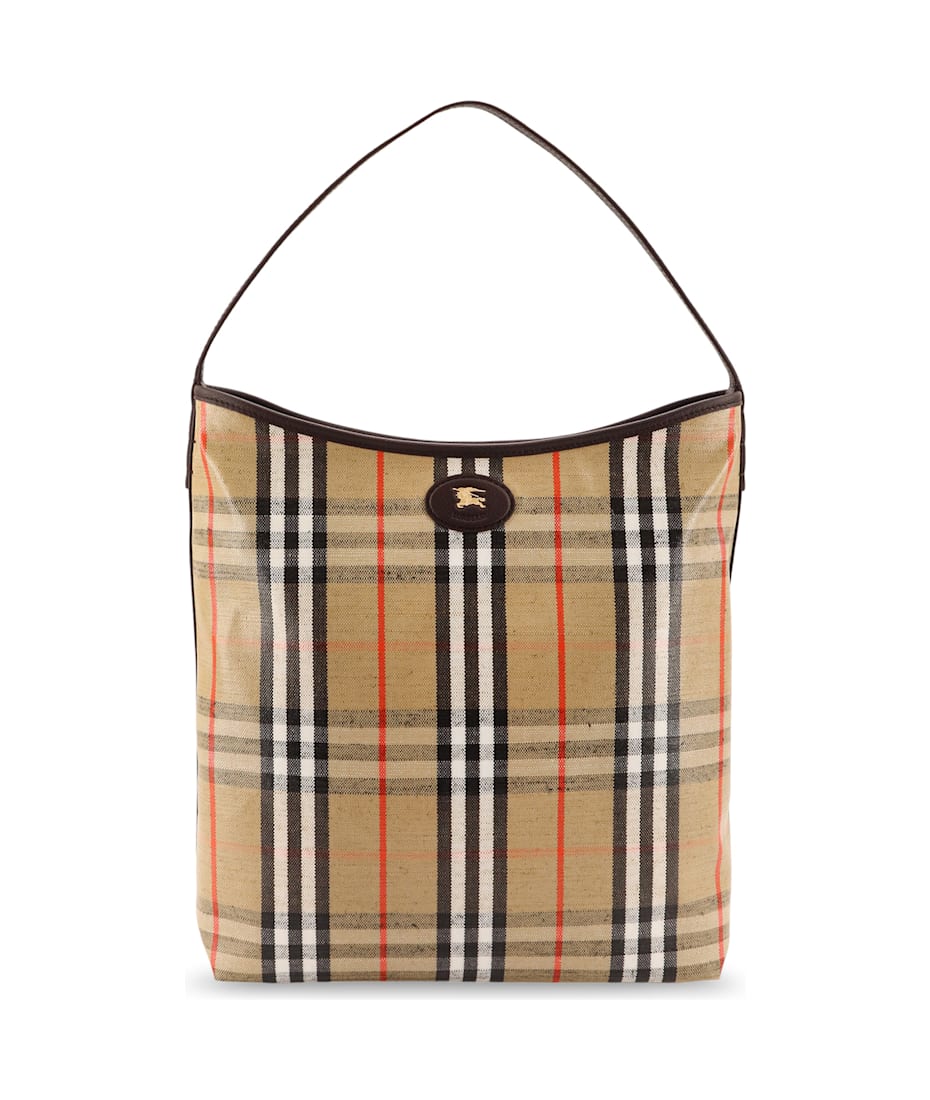 ショルダーバッグ・ポシェット Burberry Higlands Shoulder Bag With Traditional Check Motif Burberry Higlands Shoulder Bag With Traditional Check Motif