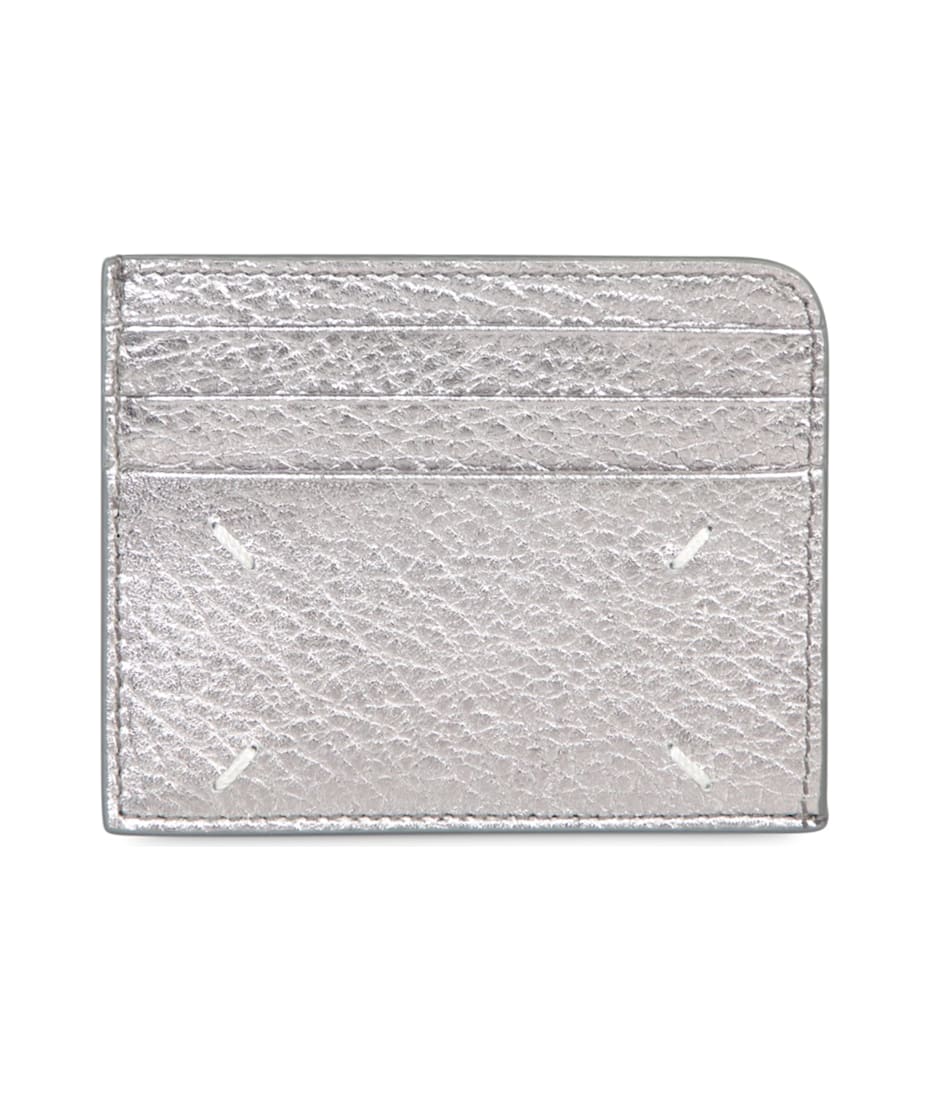【Maison Margiela】 CARD HOLDER WITH GAP Maison Margiela Silver Slim Gap Card Holder | italist