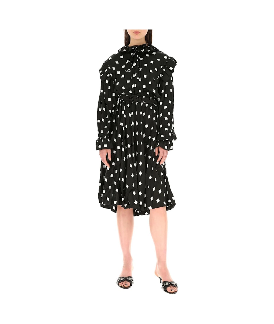 【関税&送料込】Balenciaga Embroidered Satin Dress Balenciaga Embroidered Satin Dress | italist