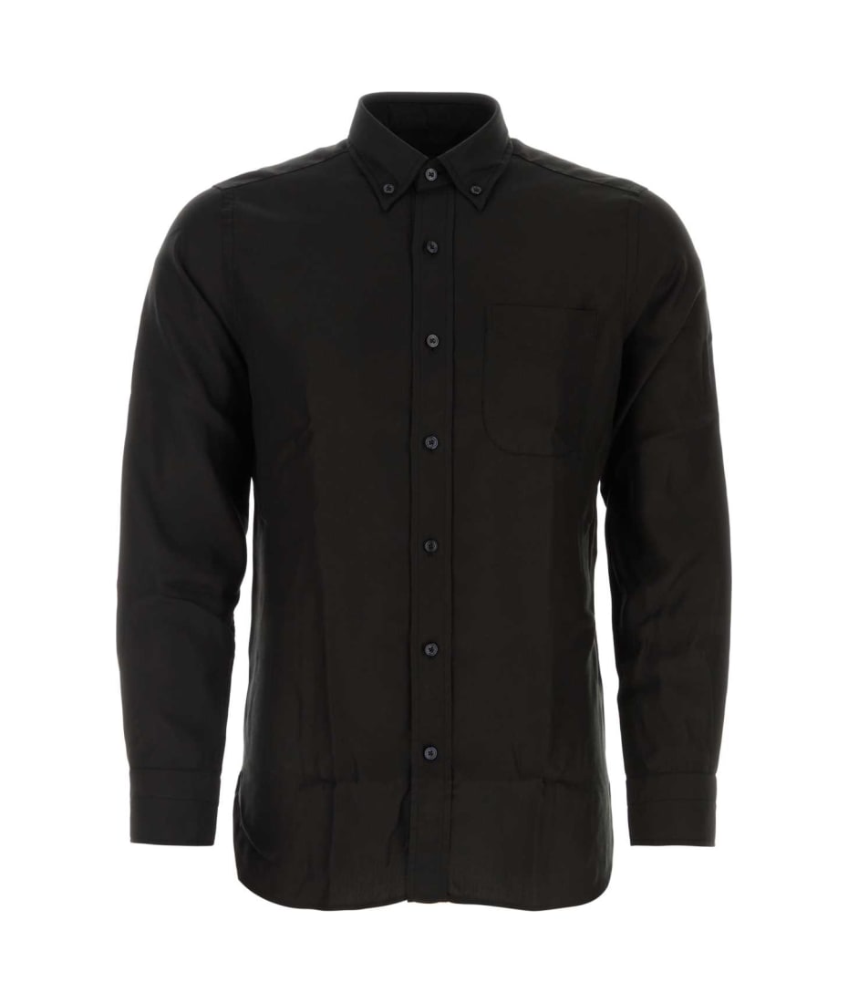 Tom Ford Black Lyocell Shirt - BLACK