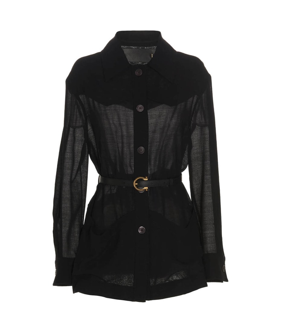 ジャケット FERRAGAMO Semi-transparent wool jacket Ferragamo Semi-transparent Wool Jacket | italist