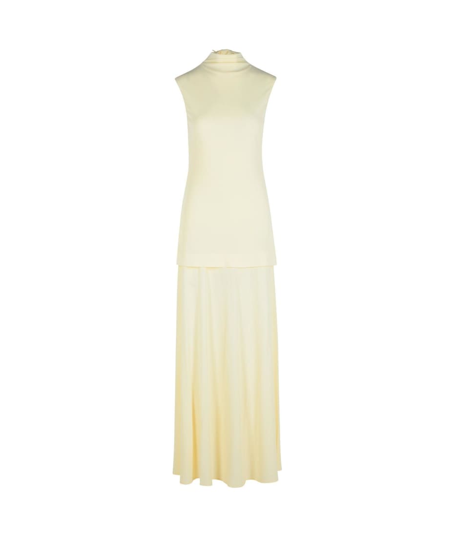 Jil Sander Crepe Sleeveless Maxi Dress | italist