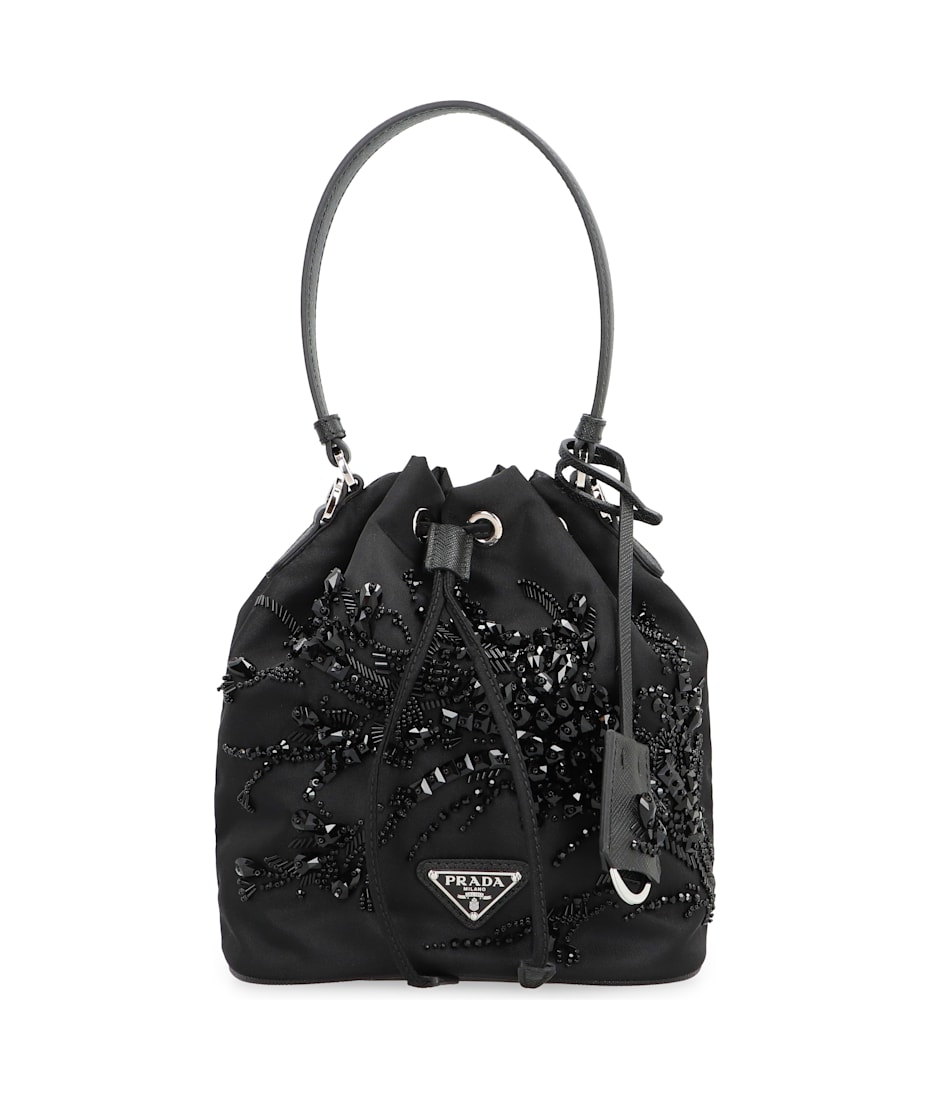 ショルダーバッグ・ポシェット PRADA RE-NYLON BUCKET BAG WITH RAMAGE EMBROIDERY Prada Re-Nylon Bucket Bag | Saks Fifth Avenue