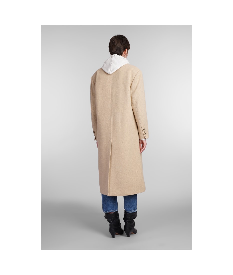 【送料&関税込】Marant Atoile Lexana Coat In Beige Wool Marant Étoile Lexana Coat In Beige Wool | italist