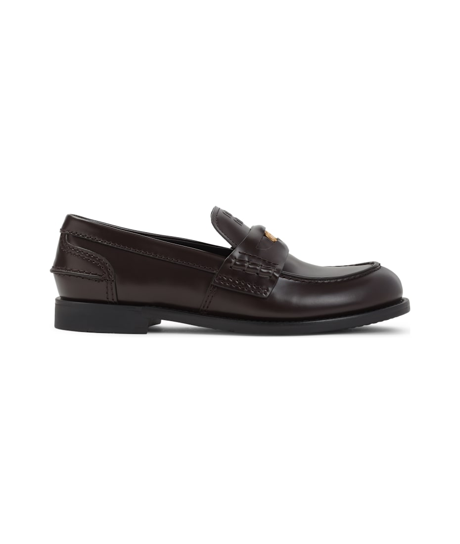Miu Miu Leather Loafers | italist Miu Miu Leather Loafers | italist